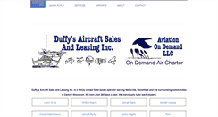 Desktop Screenshot of duffysaircraft.com