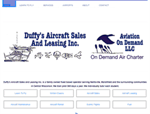 Tablet Screenshot of duffysaircraft.com